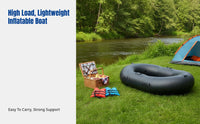 Inflatable Boat, Sturdy PVC Kayak, Raft for Fishing, Water Activities, Random Model