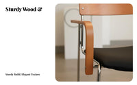 Metal Frame Armchair Modern & Design Dining Chair Versatile Use Ergonomic Design for Adults, Living Room, Home Office