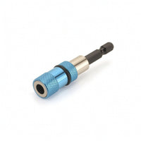 Knurled Bit Holder with Quick-Release Universal Hex Shank Adapter Wear-Resistant Rapid-Switch Bit Holder Industrial-Grade for Workshop