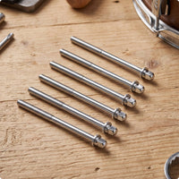 6 Pieces Drum Tension Rod Hex Head Drum Tension Rods Long Screw Rod for Drummers, Percussionists