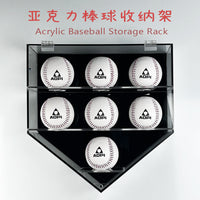Dustproof Magnetic Door Wall-Mounted Acrylic Baseball Storage Box Display Rack