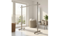 Heavy Duty Freestanding Clothes Rack Open-Frame Floor Clothes Rack Large Capacity Furniture Compact for Bedroom