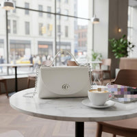 Chain Strap Crossbody Purse Timeless Fashion Mini Top Handle Bag Lightweight
