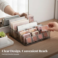 Multi-Compartment Cosmetic organizer Space-Saving Divided Palette Organizer