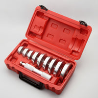 10 Pieces Automotive Bearing Tool Kit with Case Universal Wheel Bearing Removal Kit Wide Compatibility Manual for Mechanics, Technicians, Garage, Workshop