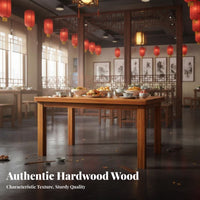 Wooden Eatery Table and Stool Set Long-Lasting Professional Furniture Space-Saving Minimalist Design for Restaurant Owners
