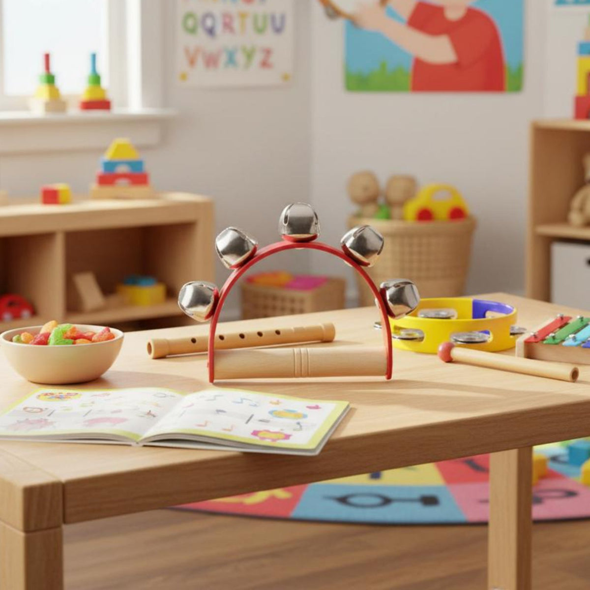 Music Education Percussion Instrument Develops Fine Motor Skills Kids Hand Percussion Sensory Exploration Kids Rhythm Instrument Kit for Kindergarten