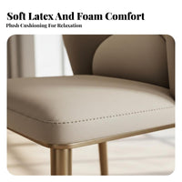 Upholstered Side Chair Luxury design Dining Seating Comfortable Backrest Minimalist Aesthetic for Homeowners, Cafe, Living Room