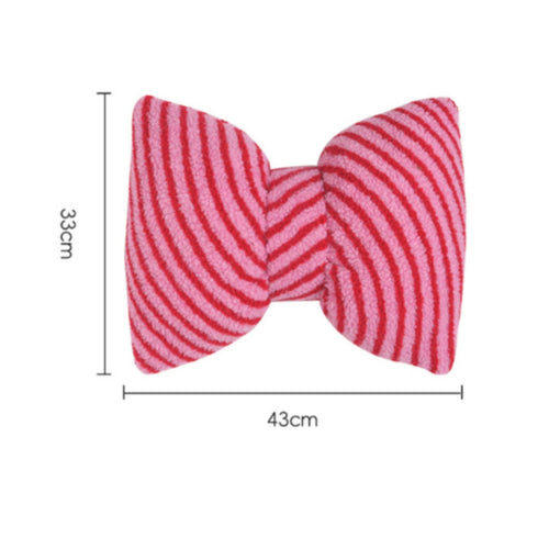 Bow Pillow Padded Bow Pillow Velvety for Bed