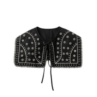 Embroidered Faux Collar Detachable Apparel Accessory Soft for Costumes, Girls