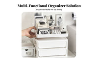 Multi-Compartment Box with Drawers Large Capacity Multitier Drawer Box