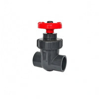 Aquarium Gate Valve Red Handwheel PVC Gate Valve