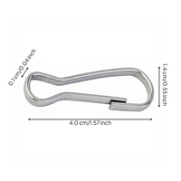 304 Stainless Steel Drapery Fastener Hook, sturdyDuty Hanging Organizer, Multi-Purpose Keychain Connector, Rust-Resistant Silver