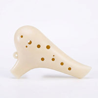 12 Hole Alto, Beginner Ocarina Alto C with Music Score, Ocarina Alto C Gift for  #variant:White