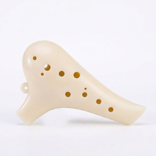 12 Hole Alto, Beginner Ocarina Alto C with Music Score, Ocarina Alto C Gift for  #variant:White