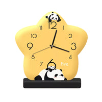 Analog Clock with Rectangular Base Modern for Living Room