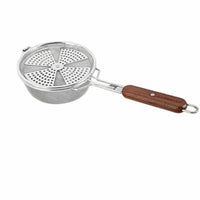 Stainless Steel Coffee Roasting Mesh with Wooden Handle Compact Coffee Roaster with Wood Handle Portable Bean Roasting Tool Heat-Resistant for Kitchen