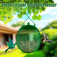 Hanging Metal Bird Feeder with Bath, Garden Decoration