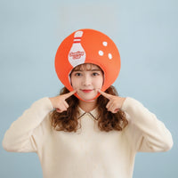 Padded Costume Head Cover Funny Soft Fabric Costume Hat Quirky Headpiece Cozy for Stage Performances