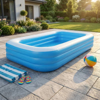 Rectangular Inflatable Swimming Pool Large Inflatable Pool Thickened Strong for Children