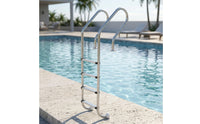 4-Step Pool Ladder No-Boring Stainless Steel Pool Ladder Rust Resistant for Homeowners, Inground Pools
