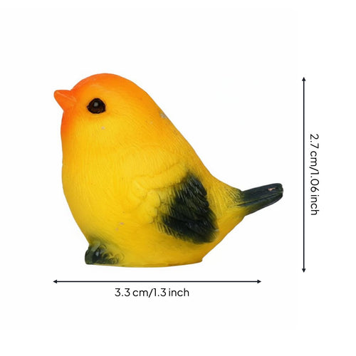 Resin Bird Figurine Lifelike Details Mini Resin Bird Detailed Craftsmanship
