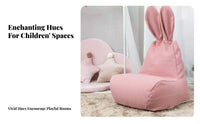 Bunny Ear Floor Lounger Lightweight Bean Bag Chair Nordic Design for Children