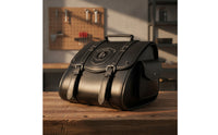 Motorcycle Hanging Bag Black Motorcycle Bag with  Strap Easy to Clean for Commuters