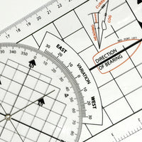 Cross-border Nautical Measuring Ruler PVC Plate Ruler with Fixed Point Separator Parallel Ruler for Chart Mapping