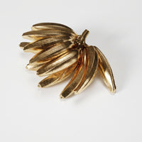 Banana Ornament Gold Banana Sculpture Metal Fruit Figurine for Living Room, Bookshelf, Office