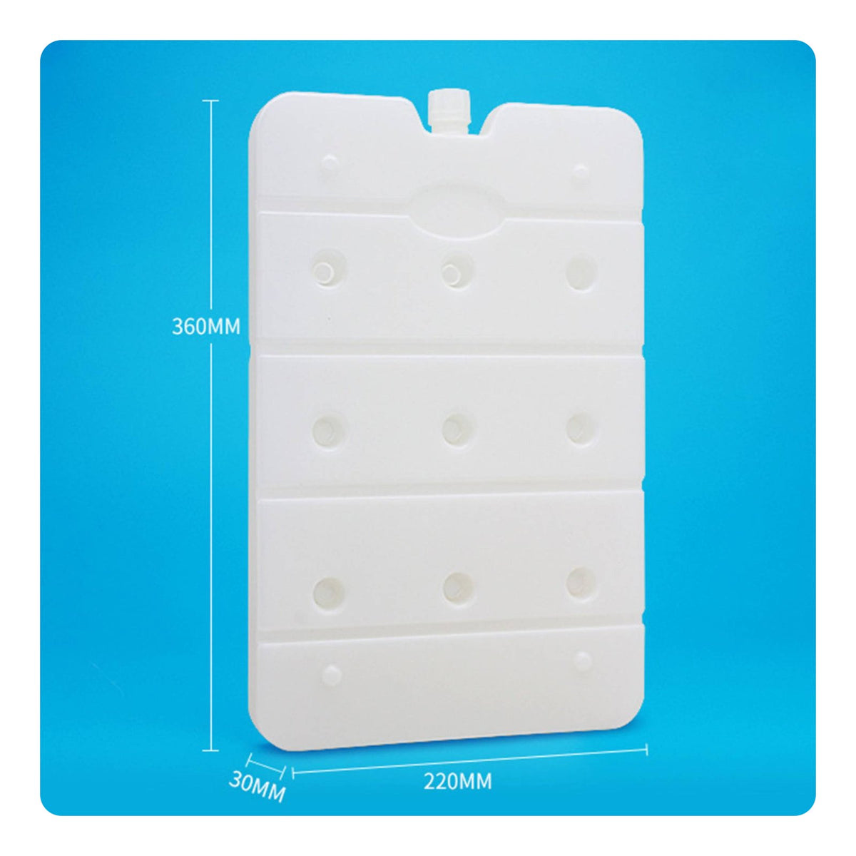 Refillable Ice Brick Food-Grade Hard Shell Freezer Block Leak-Proof for Camping