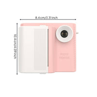 Kids Instant Print Camera Gift Twin Lens Print Camera 3-in-1 for Travel