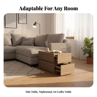 C-Shaped End Table Minimalist Aesthetic Household Furniture Modern Design Space-Saving for Adults, Bedroom, Living Room