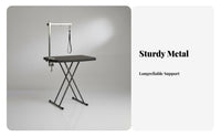 Space-Saving Grooming Table Arm with Clamp Easy Installation Pet Grooming Table Arm Rustproof for DIY Groomers