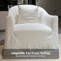 Single-Seater Sofa Rustic Minimalism Look Upholstered Study Seat Removable and Cleanable Cover Minimalist Design for Adults