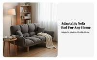 Adjustable Sleeper Loveseat Foldable Design Sofa Bed Space-Saving Long-Long-Lastinging Frame for Renters, Apartment Dwellers