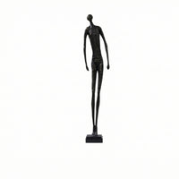 Human Figure Sculpture Textured Abstract Human Statue Tall for Office, Bookshelf