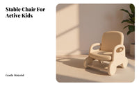 Adjustable Height Backrest Stool Cute Candy hues kids' Furniture Rounded Edges