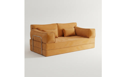 Convertible Foldable Sofa Bed Space-Saving Sofa Bed Compact Couch Sleek for Guests, Students, Small Apartments, Guest Rooms, Dorms