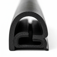 EPDM Rubber Seal Strip with Steel Core, Automotive Door Seal Strip, Car Door Rub #variant:UC-01 U-shaped Seal Ring
