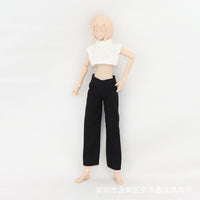 1/12兵人衣服配件裤6寸figma可动人偶手办模型shf素体休闲直筒裤