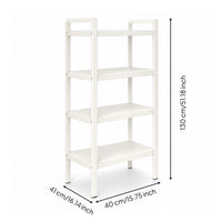 4-Tier Storage Rack Freestanding Furniture Stable for Living Room, Homeowners