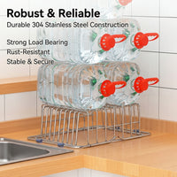 Extendable Drain Basket Kitchen Sink Drainer, Stainless Steel Dish Rack with Open Bottom, Over the Sink Drainer for Space Saving Counter Space