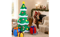 Outdoor Inflatable Tree with Gift Boxes Festive Inflatable Christmas Tree Giant Yard Decoration for Lawn, Garden