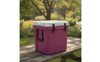 Roto-Molded Cooler Box Portable Cooler with Latches Long-Lasting Insulated Box Secure for Campers, Fishing
