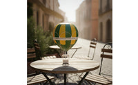 Metal Hot Air Balloon Ornament Artisanal Hot Air Balloon Decoration Painted Hanging Ornament Large for Decorators, Photographers, Taverns, Shop Panes, Studios
