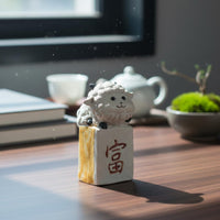 Clay Sheep Tea Pet Gift Idea Sheep Tea Pet Realistic Details Decor Piece