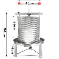 Stainless Steel Honey Press for Home Use, Wax Press, Honey Extractor