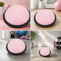 Half-Dome Balance Ball Inflated Balance Dome with Base Half Exercise Ball for Pilates