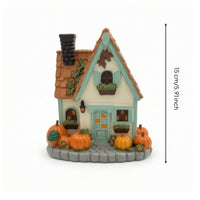 Autumn House Light Warm-Glowing Decor Illuminated for Entry Table